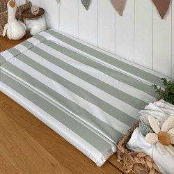 Image showing the Changing Mat, Candy Stripe Sage product.