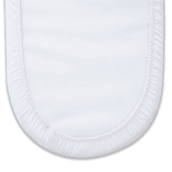 Image showing the Waterproof Palm Moses Basket Mattress Protector, 65 x 28cm, White product.