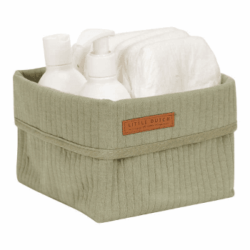 Image showing the Pure Small Storage Basket, Olive product.