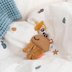 Image showing the Jelly Cozy Comforter with Dummy Holder, Mustard product.