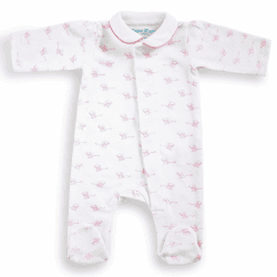 Image showing the Mouse Magnetic Fastening Sleepsuit Onesie, 6 Months, Pink product.