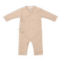 Image showing the Baby Bunny Knitted Baby Romper, 0 - 1 Months, Sand product.
