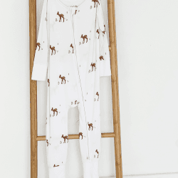 Image showing the Bambi Bamboo Zip Sleepsuit, 3 - 6 Months product.