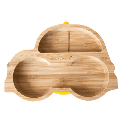 Image showing the Car Bamboo Suction Plate, Yellow product.