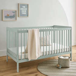 Image showing the Nola Cot Bed excl. Mattress, Sage Green product.
