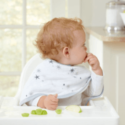 Image showing the Boutique Pack of 2 Cotton Burpy Bibs, 57 x 28cm, Twinkle product.
