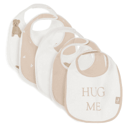 Image showing the Teddy Bear Pack of 5 Bibs product.