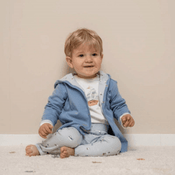 Image showing the Sailors Bay Reversible Jacket, Newborn, Blue product.