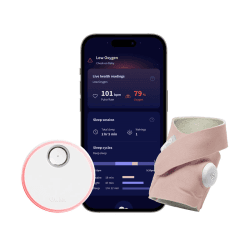 Image showing the Dream Sock Smart Baby Monitor, Dusty Rose product.