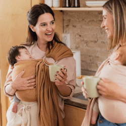 Image showing the Ring Sling Baby Wrap, Rye Brown product.