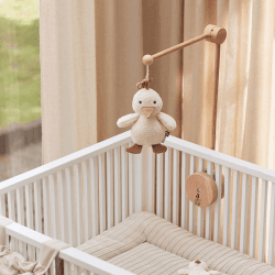 Image showing the Musical Pull Soft Toy Duck, Cream product.