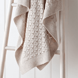 Image showing the Heirloom Natural Blanket, 75 x 100cm, Natural product.
