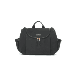 Image showing the Poppy Luxe Scuba Changing Backpack, Black product.