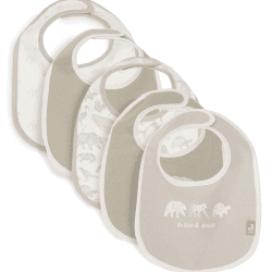 Image showing the Adventurous Animals Pack of 5 Bibs product.