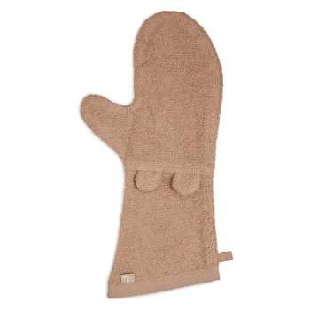 Image showing the Terry Bath Mitt with Ears, Biscuit product.