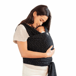 Image showing the Classic Baby Sling Wrap with Print, Terrazzo Black product.