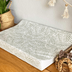 Image showing the Anti Roll Changing Mat, Linear Leaf Sage product.