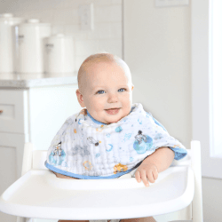 Image showing the Essentials Cotton Muslin Baby Bib & Burp Cloth, 57 x 28cm, Explorers product.