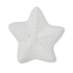 Image showing the Natural Rubber Starfish Teether, Classic Grey product.
