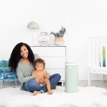 Image showing the Odour-Reducing Nappy Bin, Sage product.