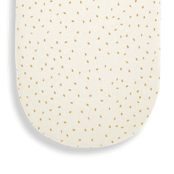 Image showing the Organic Moses Basket Fitted Sheet, W30 x L70cm, Linen Rice product.