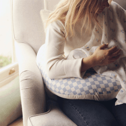 Image showing the Printed Nursing Pillow, Waves product.