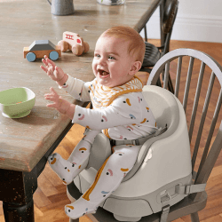 Image showing the Bug 3 in 1 Convertible Floor Seat with Removable Activity Tray, Clay product.
