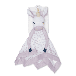 Image showing the Unicorn Cotton Muslin Lovie product.