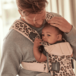 Image showing the One Baby Carrier, Cotton Mix, Beige/Leopard product.