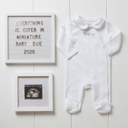 Image showing the Forever Treasured Baby Scan Frame, White product.