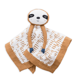 Image showing the Sloth Cotton Muslin Lovie product.