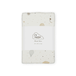 Image showing the Organic Cotton Cot Bed Fitted Sheet with Print, 140 x 70cm, Dreamland product.