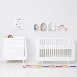 Image showing the Pack of 2 Cot & Cot Bed Fitted Sheets, W70 x L140cm, Multi Spot product.