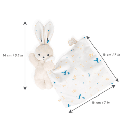 Image showing the Carre Douceur Baby Comforter, White Delicate product.