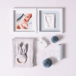 Image showing the Elegance - My Baby Style Photo & Imprint Frame, Grey product.