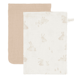 Image showing the Baby Bunny Pack of 2 Washcloths product.