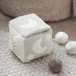 Image showing the Interactive Sensory Animal Cube, Grey/White product.