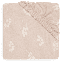 Image showing the Twig Jersey Cot Bed Fitted Sheet, 70 x 140cm, Wild Rose product.