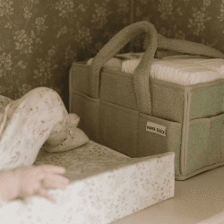 Image showing the Teddy Fleece Nappy Cady, Sage product.