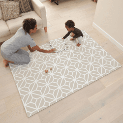 Image showing the Puzzle Playmat, 120 x 175cm, Tiles White Sand product.