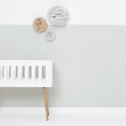 Image showing the Organic Crib Fitted Sheet, White Rice product.