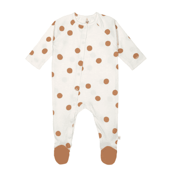 Image showing the Sleepsuit Pyjama GOTS, 0 - 3 Months, Big Dots Milky product.