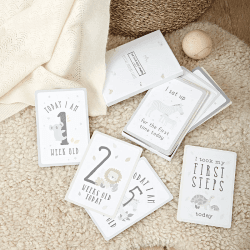 Image showing the Special Moment Baby Memory Cards, White product.