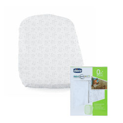 Image showing the Baby Hug 2-Piece Bedside Crib Fitted Sheets Set, Bear product.