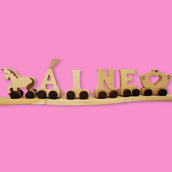 Image showing the Natural Wooden Letter I, Natural product.