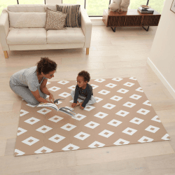 Image showing the Puzzle Playmat, 120 x 175cm, Diamond Cinnamon product.
