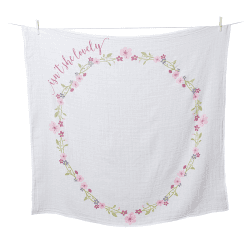 Image showing the Milestone Muslin Blanket & Cards Gift Set, Isn't she Lovely product.
