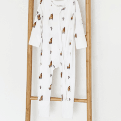 Image showing the Llama Bamboo Zip Sleepsuit, 3 - 6 Months product.