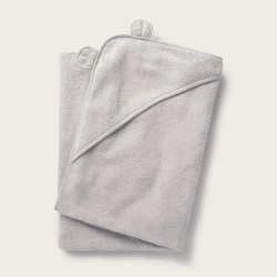 Image showing the Bear Hydrocotton Hooded Towel, 76 x 76cm, Grey product.