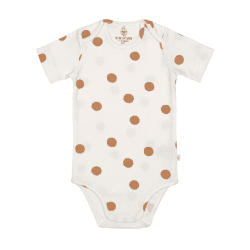 Image showing the Short Sleeve Bodysuit with Print GOTS, 3 - 6 Months, Big Dots Milky product.